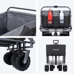 LifeGoods Bolderkar - Opvouwbaar - Tot 80KG - 94L - Wasbaar Polyester - 98x45cm - Zwart/Grijs 21 LifeGoods Bolderkar - Opvouwbaar - Tot 80KG - 94L - Wasbaar Polyester - 98x45cm - Zwart/Grijs -Kampeeruitrusting 1200x1200 1117