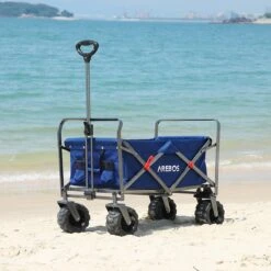 AREBOS Handkar | Transportwagen | Apparatuurwagen | Opvouwbaar | Blauw -Kampeeruitrusting 1200x1200 1139