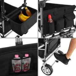 Tectake - Opvouwbare Bolderwagen Handkar Nico Zwart - 403549 -Kampeeruitrusting 1200x1200 1180