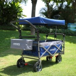 AREBOS Premium Steekwagen Met Dak Opvouwbare Tuinkar Handkar Bolderkar Blauw / Grijs 16 AREBOS Premium Steekwagen Met Dak Opvouwbare Tuinkar Handkar Bolderkar Blauw / Grijs -Kampeeruitrusting 1200x1200 1196