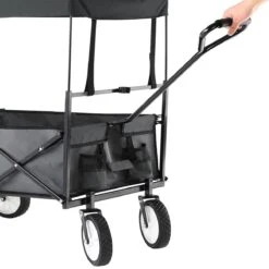 Monzana Bolderkar Opvouwbaar - 100 Liter - Met Afneembaar Dak Grijs -Kampeeruitrusting 1200x1200 1207