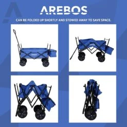 AREBOS Handwagen Vouwbare Dak Handwagen Vouwbare Trolley Uitrustingswagen Blauw 18 AREBOS Handwagen Vouwbare Dak Handwagen Vouwbare Trolley Uitrustingswagen Blauw -Kampeeruitrusting 1200x1200 1214