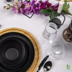 Bo-Camp Industrial - Bestekset - Ballona - 16-delig 4-Persoons - Zwart -Kampeeruitrusting 1200x1200 1232