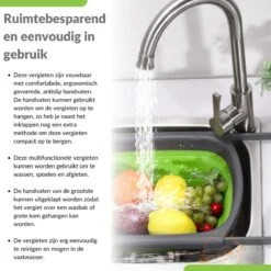 Buxibo - 3-Delige Keuken Vergiet Set Inklapbaar Groen/Grijs 24 Buxibo - 3-Delige Keuken Vergiet Set Inklapbaar Groen/Grijs -Kampeeruitrusting 1200x1200 1249