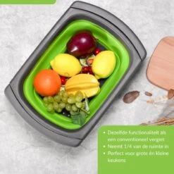 Buxibo - 3-Delige Keuken Vergiet Set Inklapbaar Groen/Grijs 30 Buxibo - 3-Delige Keuken Vergiet Set Inklapbaar Groen/Grijs -Kampeeruitrusting 1200x1200 1254