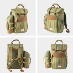 Cabinmax Koeltas - Koelrugzak - Picknick - Picknicktas Met Flessenhouder - Koelrugtas 24L - Olive Green -Kampeeruitrusting 1200x1200 1587