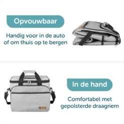 ForDig Koeltas XL Grijs (30 Liter) - Gemaakt Van 600D Polyester Met PEVA-Voering - Ruimte Voor 40 Blikjes Of 20 Halve Liter Flessen - Opvouwbaar Koel Tas Met Easy-Acces Flap - Ruimte Voor Bestek - Picknick Cool Bag - Coolerbag - Grote Cooler -Kampeeruitrusting 1200x1200 1592