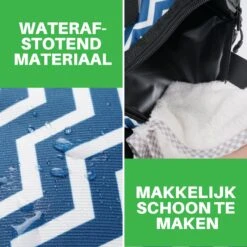 Brisby 4 Laags Geïsoleerde Koeltas - Lunchtas 10 Liter - Zigzag Blauw -Kampeeruitrusting 1200x1200 1661