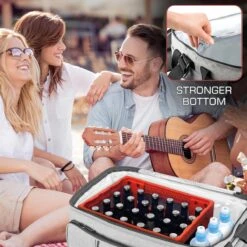 Bomoe Opvouwbare Koeltas IceBreezer KT53 - Koelbox Voor Onderweg - 53x37x32 Cm - 52 Liter - Picknicktas Perfect Voor Barbecues Of Festivals -Kampeeruitrusting 1200x1200 1671