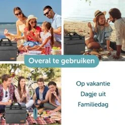 ForDig Koeltas XL Zwart (30 Liter) - Gemaakt Van 600D Polyester Met PEVA-Voering - Ruimte Voor 40 Blikjes Of 20 Halve Liter Flessen - Opvouwbaar Koel Tas Met Easy-Acces Flap - Ruimte Voor Bestek - Picknick Cool Bag - Coolerbag - Grote Cooler -Kampeeruitrusting 1200x1200 1749