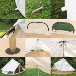 Skandika Tipii 400 Canvas Tent – Tipi-tenten – 8 Persoons Familietent - Campingtent – Muggengaas – 250 Cm Stahoogte – 400 Cm Diameter – 4000 Mm Waterkolom – Indische Tent, Partytent, Festivaltent – Outdoor, Camping, Tuin – Kamperen – Wit -Kampeeruitrusting 1200x1200 201