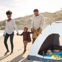 Relaxdays Strandtent Pop-up - Omkleedtent - 145x180 Cm - 2-3 Personen - Beachtent -compact - Oranje -Kampeeruitrusting 1200x1200 208