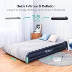 Sable Luxe Queen Size 2 Persoons Luchtmatras Met Ingebouwd Kussen, Opblaasbaar Luchtbed Met Ingebouwde Elektrische Pomp Voor Kamperen, Reizen Of Overnachtende Gasten Of Festival 11 Sable Luxe Queen Size 2 Persoons Luchtmatras Met Ingebouwd Kussen, Opblaasbaar Luchtbed Met Ingebouwde Elektrische Pomp Voor Kamperen, Reizen Of Overnachtende Gasten Of Festival -Kampeeruitrusting 1200x1200 229