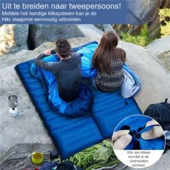 Hikr® Slaapmat 10cm+ Dikte - Comfortabel Luchtmatras - Zelfopblazend Met De Voet - TPU+40D Nylon - Slaapmatje Eenpersoons En Uit Te Breiden Tot Tweepersoons - Slaapmat Met Ingebouwde Pomp 13 Hikr® Slaapmat 10cm+ Dikte - Comfortabel Luchtmatras - Zelfopblazend Met De Voet - TPU+40D Nylon - Slaapmatje Eenpersoons En Uit Te Breiden Tot Tweepersoons - Slaapmat Met Ingebouwde Pomp -Kampeeruitrusting 1200x1200 250
