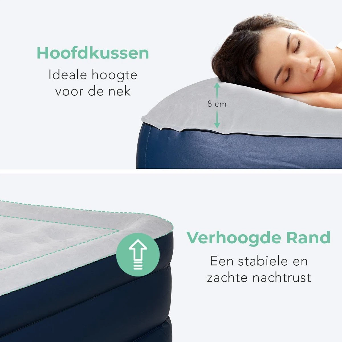 LifeGoods Luchtbed - 2 Persoons - Met Ingebouwde Pomp - Incl. Draagtas En Reparatiekit 4 LifeGoods Luchtbed - 2 Persoons - Met Ingebouwde Pomp - Incl. Draagtas En Reparatiekit - Afbeelding 4