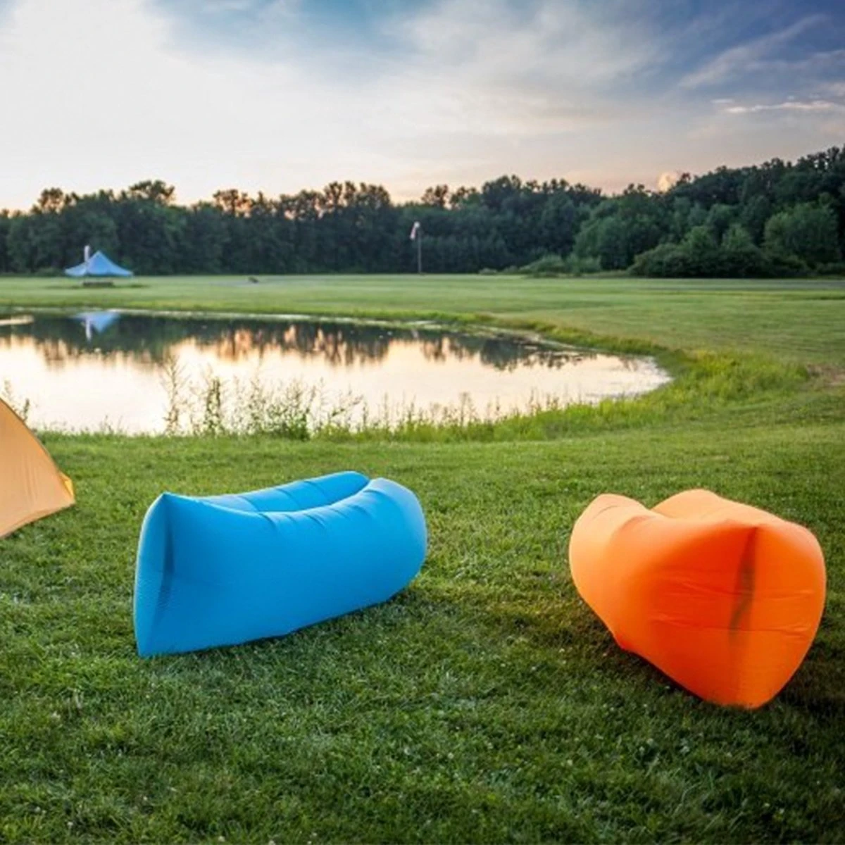 Air Lounger - Lucht Lounger Sofa Matras GROEN- Zwembad- Strand- Luchtbed Airlounger 1 Air Lounger - Lucht Lounger Sofa Matras GROEN- Zwembad- Strand- Luchtbed Airlounger