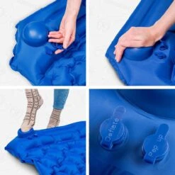 TRVLMORE Slaapmat - Zelfopblazend - 1 Persoons - Ingebouwde Pomp En Kussen - Blauw -Kampeeruitrusting 1200x1200 405