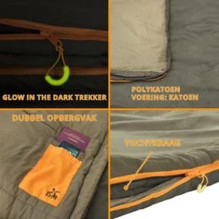 Dutch Mountains Slaapzak Vlieland XL - Grote Katoenen 210 X 80cm Lichtgewicht - Incl. Tasje En Tochtstrip -Comfortzone: 5-8 Graden- -Kampeeruitrusting 1200x1200 606