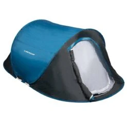 Dunlop Pop Up Tent 220 X 120 X 90 Cm - Grijs/ Blauw - 1 Persoons -Kampeeruitrusting 1200x1200 67