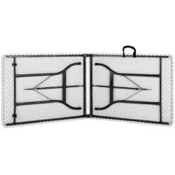 Casaria Tuintafel Opvouwbaar – Met Draaggreep 220x70 Cm – Wit -Kampeeruitrusting 1200x1200 700