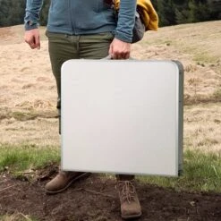 Merkloos Campingtafel - Opklapbaar - 75 X 55 X 70 Cm - Compact - Met Handvat -Kampeeruitrusting 1200x1200 710