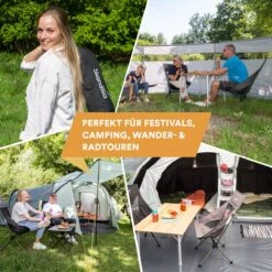 Skandika Campingstoel Compact – Campingstoelen - Campingstoel Tot 150 Kg Belastbaar - Kampeerstoel, Visstoel, Kleine Pakmaat, Opvouwbaar, Stabiel, Licht, Comfortabel Gepolsterd – Draagtas Meegeleverd - Vouwstoel – Zwart -Kampeeruitrusting 1200x1200 739