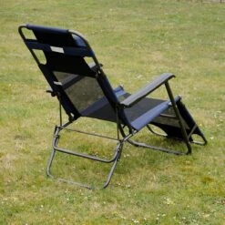 Ligstoel 180x60cm - Opvouwbaar Campingstoel Ligbed Strandstoel Tuinstoel Vouwligstoel Blauw -Kampeeruitrusting 1200x1200 775