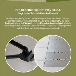 Skandika Ruka S Kleine Campingtafel – Campingtafels - Aluminium Campingtafel, Opvouwbaar, Zeer Licht, Eenvoudig Te Monteren, Stabiele Standaard - Opvouwtafel Voor Kamperen, Tenten Wandelen, Reizen, Thuis, Tuin – Tot Max. 20 Kg. - Grijs -Kampeeruitrusting 1200x1200 826