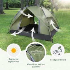 Sens Design Pop Up Tent - Tent - 2-3 Personen -Kampeeruitrusting 1200x1200 84