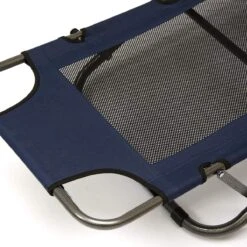 Ligstoel 155x60cm - Opvouwbaar Campingstoel Ligbed Strandstoel Tuinstoel Vouwligstoel Blauw -Kampeeruitrusting 1200x1200 878