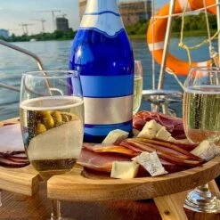 Merkloos Opvouwbare Draagbare Picknicktafel, Outdoor Opvouwbare Lichtgewicht Kampeertafel 30,5 Cm Kleine Houten Wijnpicknicktafel Voor Feest, Strand, Tuin, Camping, Barbecue, Reizen -Kampeeruitrusting 1200x1200 920