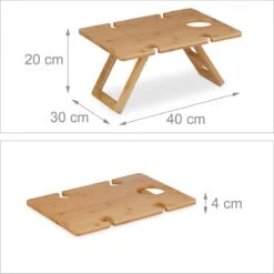 Relaxdays Opvouwbare Picknick Wijntafel - 4 Wijnglazenhouders - Bamboe Dienbladtafel Klein 10 Relaxdays Opvouwbare Picknick Wijntafel - 4 Wijnglazenhouders - Bamboe Dienbladtafel Klein -Kampeeruitrusting 1200x1200 978