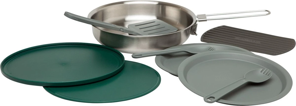 Stanley The All-In_One Fry Pan Set 1 L - Campingkookset - Stainless Steel 10 Stanley The All-In_One Fry Pan Set 1 L - Campingkookset - Stainless Steel - Afbeelding 10