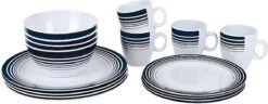 Bo-Camp - Servies - Classic - 16-Delig - Wit/Navy -Kampeeruitrusting 1200x466 2