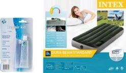 Intex Luchtbed - Downy - Formaat: Cot - B76 X L191 X H25 Cm - Ingebouwde Voetpomp- Met Reparatieset 11 Intex Luchtbed - Downy - Formaat: Cot - B76 X L191 X H25 Cm - Ingebouwde Voetpomp- Met Reparatieset -Kampeeruitrusting 1200x693