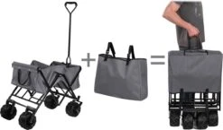 TecTake - Opvouwbare Bolderkar Heidrun Grijs -Kampeeruitrusting 1200x703 5