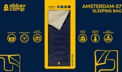 Abbey Camp Slaapzak Amsterdam-07 - Dekenmodel - 210 X 85 Cm - Grijs -Kampeeruitrusting 1200x711 5