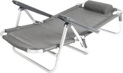 Bo-Camp Beach Chair - Monaco - Aluminium - Grijs -Kampeeruitrusting 1200x715 3
