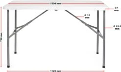 Toboli Klaptafel 120x60x74cm Campingtafel Wit; Bijzettafel, Inklapbare Tafel - Multistrobe 8 Toboli Klaptafel 120x60x74cm Campingtafel Wit; Bijzettafel, Inklapbare Tafel - Multistrobe -Kampeeruitrusting 1200x721 2