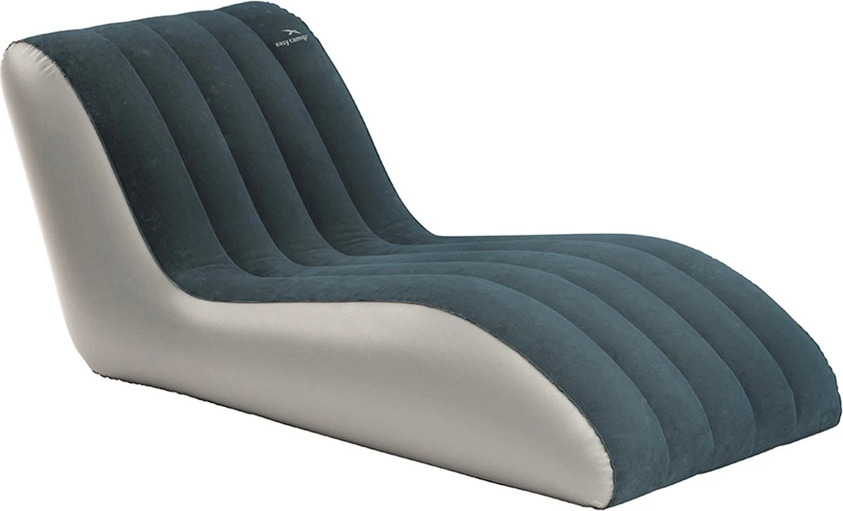 Easy Camp Comfy Lounger-Campingstoel-Ligstoel-Opblaasbaar-Staal Blauw 2 Easy Camp Comfy Lounger-Campingstoel-Ligstoel-Opblaasbaar-Staal Blauw - Afbeelding 2