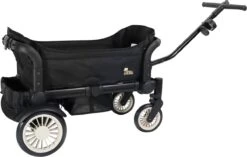 Deryan Luxe Sandy Bolderkar - Duo Buggy - Tandem Buggy - Opvouwbaar - Inklapbare Bolderwagen - Duo Kinderwagen - Zwart -Kampeeruitrusting 1200x761 3