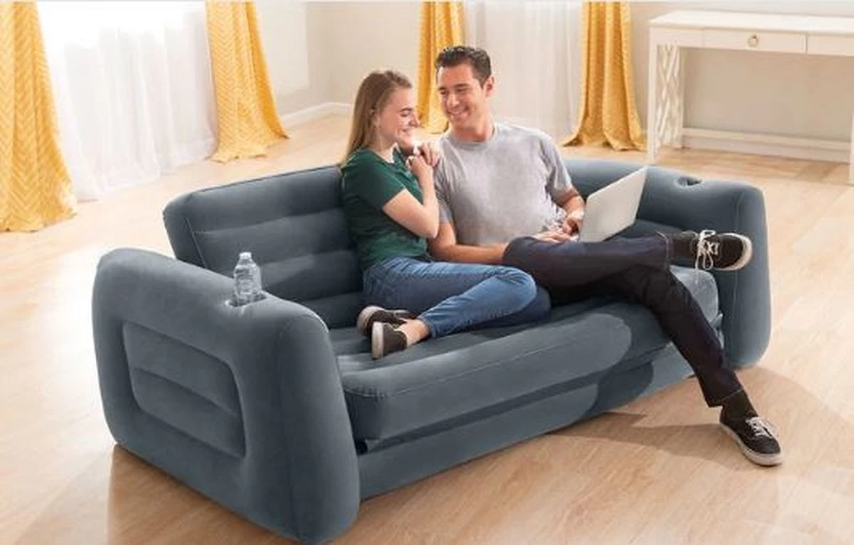 Intex Luxe Bankstel / Opblaasbare Slaapbank - 2-persoons - 203x224x66 Cm 6 Intex Luxe Bankstel / Opblaasbare Slaapbank - 2-persoons - 203x224x66 Cm - Afbeelding 6