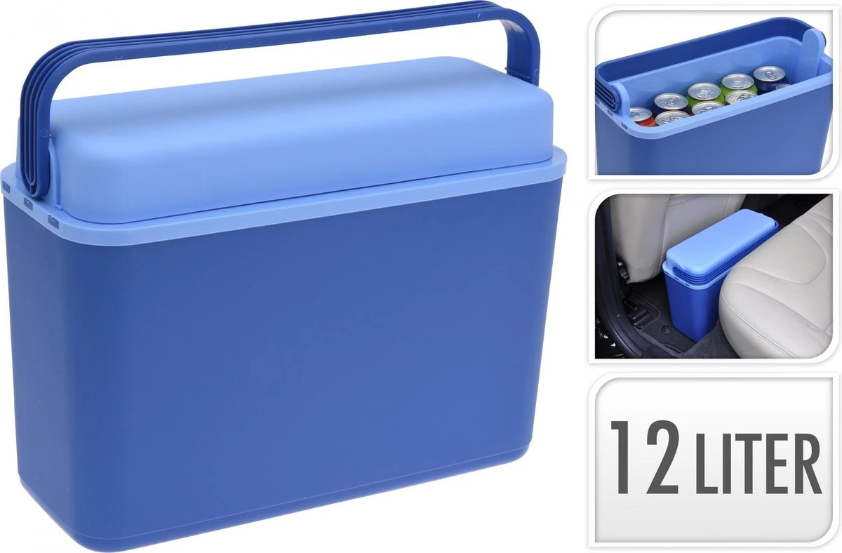 Merkloos Koelbox 12 Liter | Blauw 2 Merkloos Koelbox 12 Liter | Blauw - Afbeelding 2