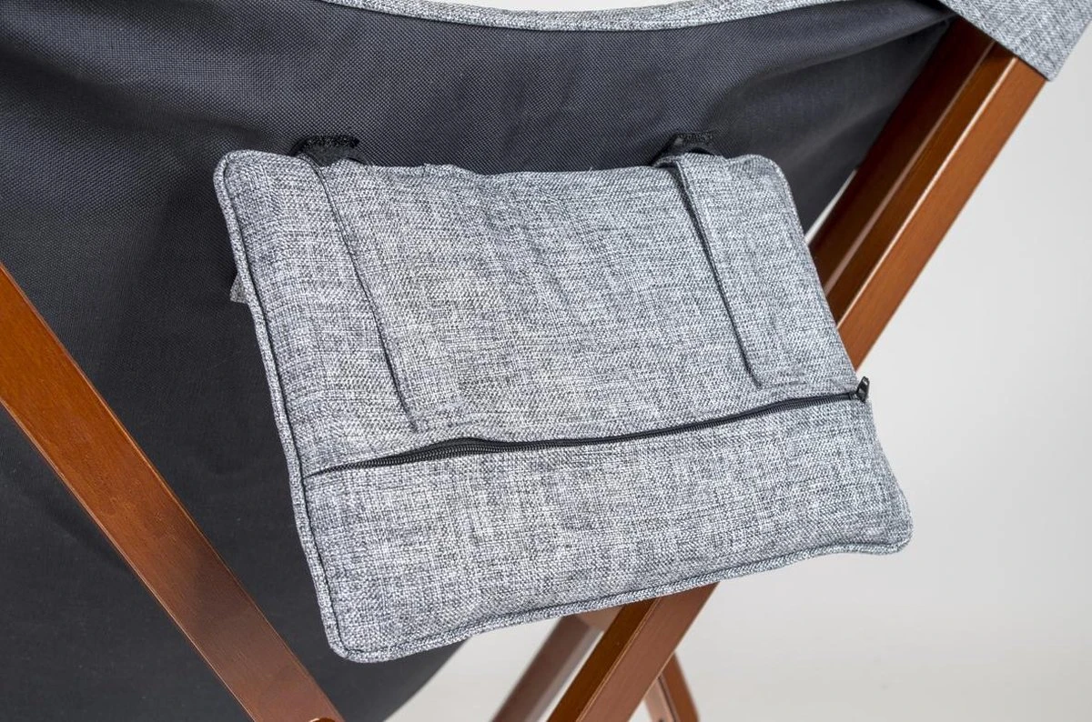 Bo-Camp - Urban Outdoor - Relaxstoel - Bloomsbury - L - Oxford Polyester - Grijs 11 Bo-Camp - Urban Outdoor - Relaxstoel - Bloomsbury - L - Oxford Polyester - Grijs - Afbeelding 11