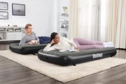 Bestway 3-in-1 Luchtbed - Connect - Zwart - 188x99cm - PVC/Polyester - Single, Double Single En Twin Opblaasbed - Tritech Materiaal - I-Beam Constructie 39 Bestway 3-in-1 Luchtbed - Connect - Zwart - 188x99cm - PVC/Polyester - Single, Double Single En Twin Opblaasbed - Tritech Materiaal - I-Beam Constructie -Kampeeruitrusting 1200x800 127