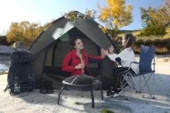 Set Van 2 Opvouwbare Campingstoelen, Klapstoelen Voor Buiten, Comfortabel, Met Armleuningen En Bekerhouders, Stabiel Frame, Draagvermogen 120 Kg - Blauw -Kampeeruitrusting 1200x800 196