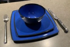 Camping Servies - 12 Delig – 100% Melamine Servies Set – Campingservies – Melamine Servies - Blue Ocean -Kampeeruitrusting 1200x806 4