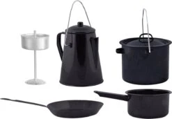 ESSCHERT DESIGN Pannenset Kampvuur - 4 Delig - Outdoor - Metaal 31 ESSCHERT DESIGN Pannenset Kampvuur - 4 Delig - Outdoor - Metaal -Kampeeruitrusting 1200x837