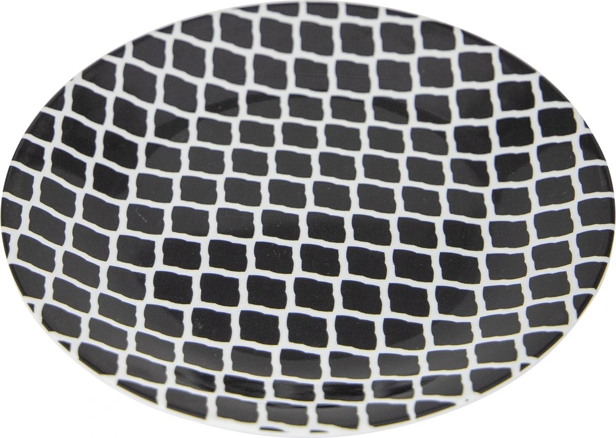 Bo-Camp Servies - Mix & Match - 16 Delig - Zwart/Wit 3 Bo-Camp Servies - Mix & Match - 16 Delig - Zwart/Wit - Afbeelding 3