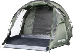 Capture Outdoor, 3-Man XXL Tent "Seikan XTR-3", Voor 3 XXL Personen, 215x400x155cm, DeLuxe Tent En Canvas, "Airflow System", … -Kampeeruitrusting 1200x878